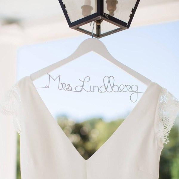 Personalized Wedding Dress Hangers Foxblossom Co