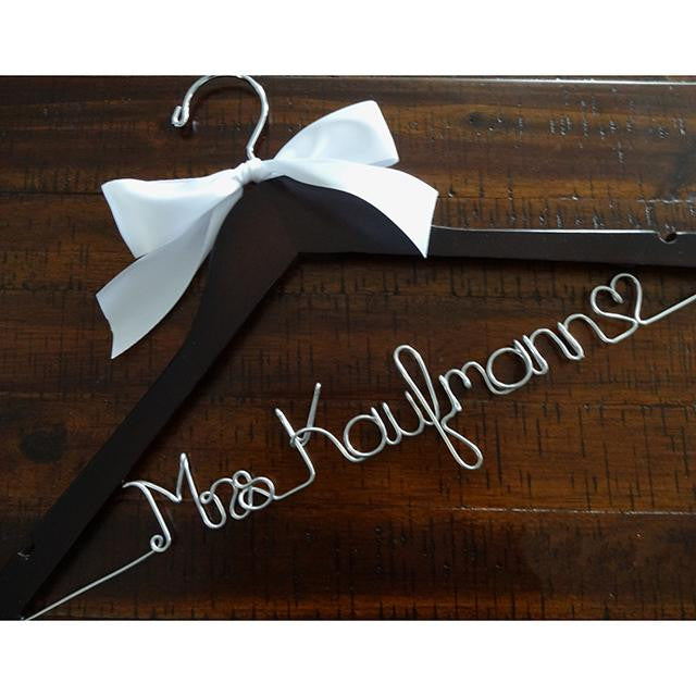 Bridal hanger with name hotsell