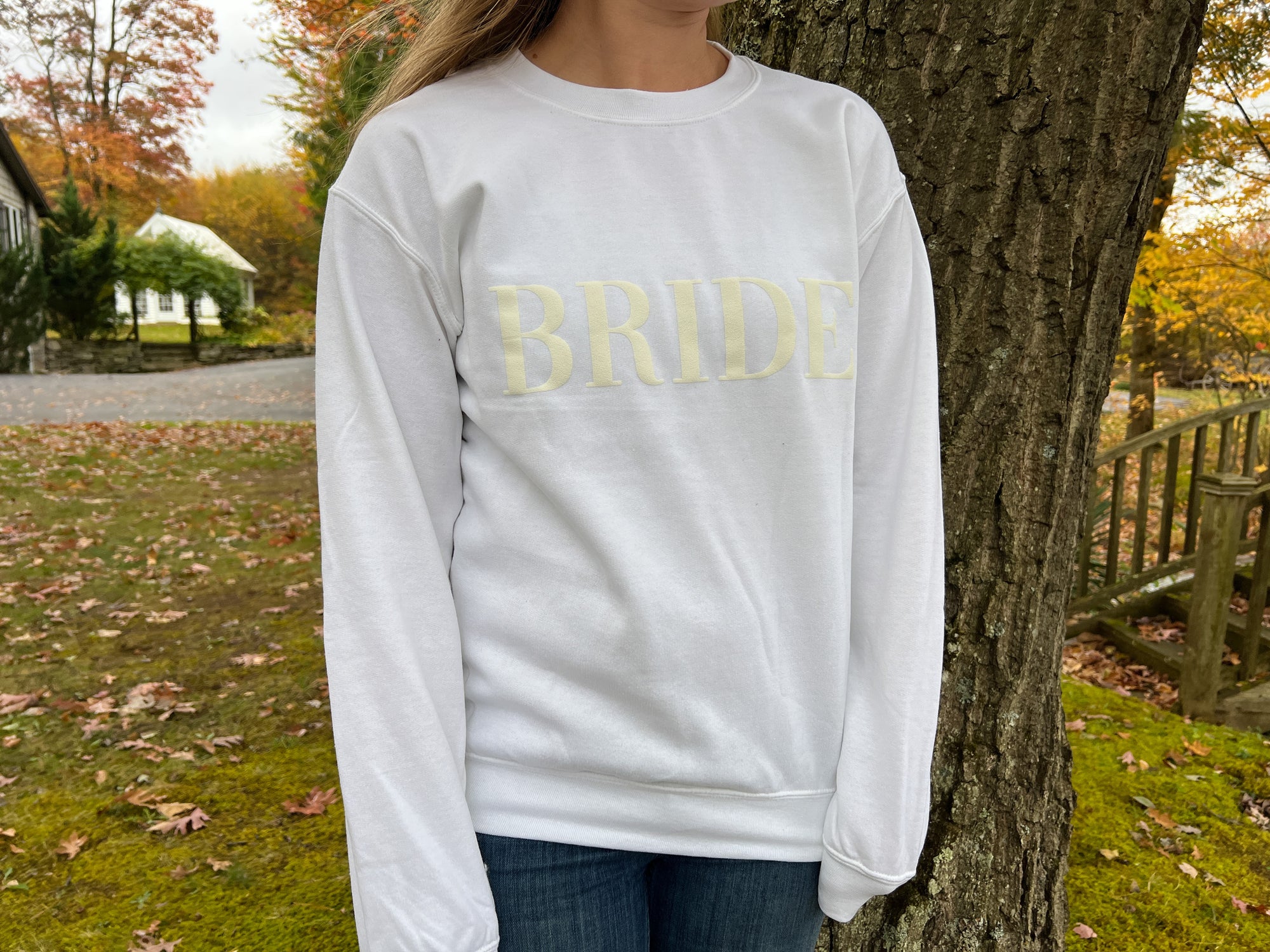 Bride Puff Letter Sweatshirt