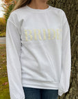 Bride Puff Letter Sweatshirt