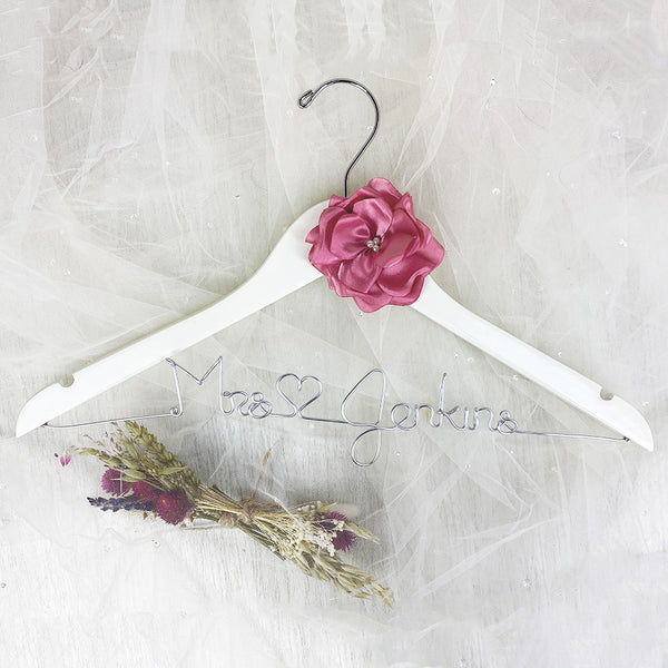 Bride Hanger with Ivory Flower