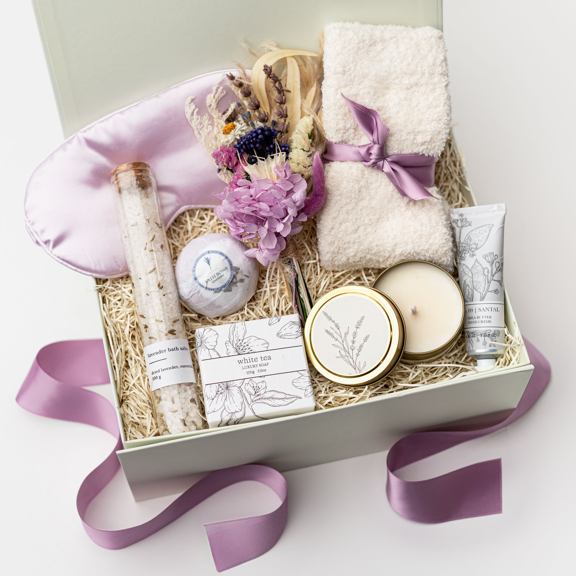 Spa at Home Gift box, Relaxation Wellness Gifts for Her