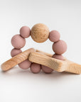 Teething Ring & Rattle | Blush Star