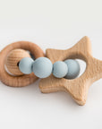 Teething Ring & Rattle | Blue Star