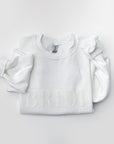 Bride Puff Letter Sweatshirt