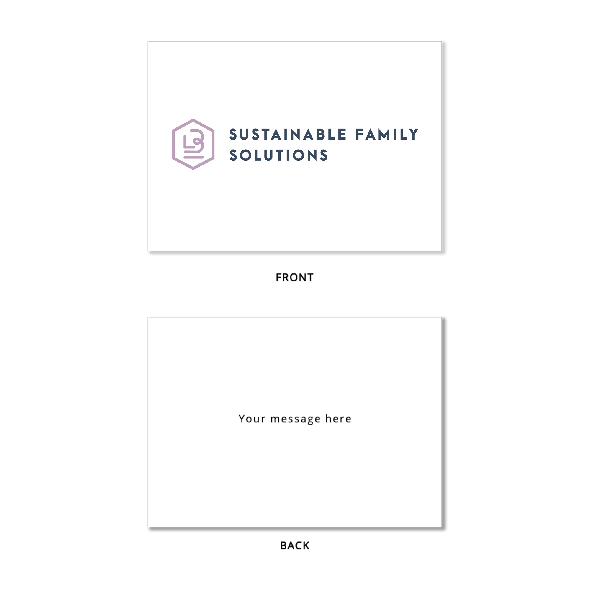 Sustainable Family Solutions Custom Box Sleeve And Card