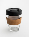 Clear Tumbler with Cork Holder