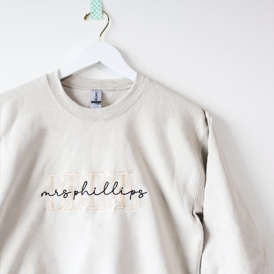 Embroidered Bride Sweatshirt