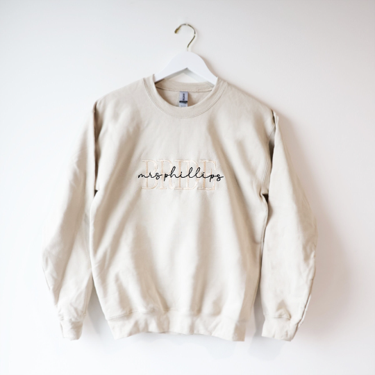 Embroidered Bride Sweatshirt