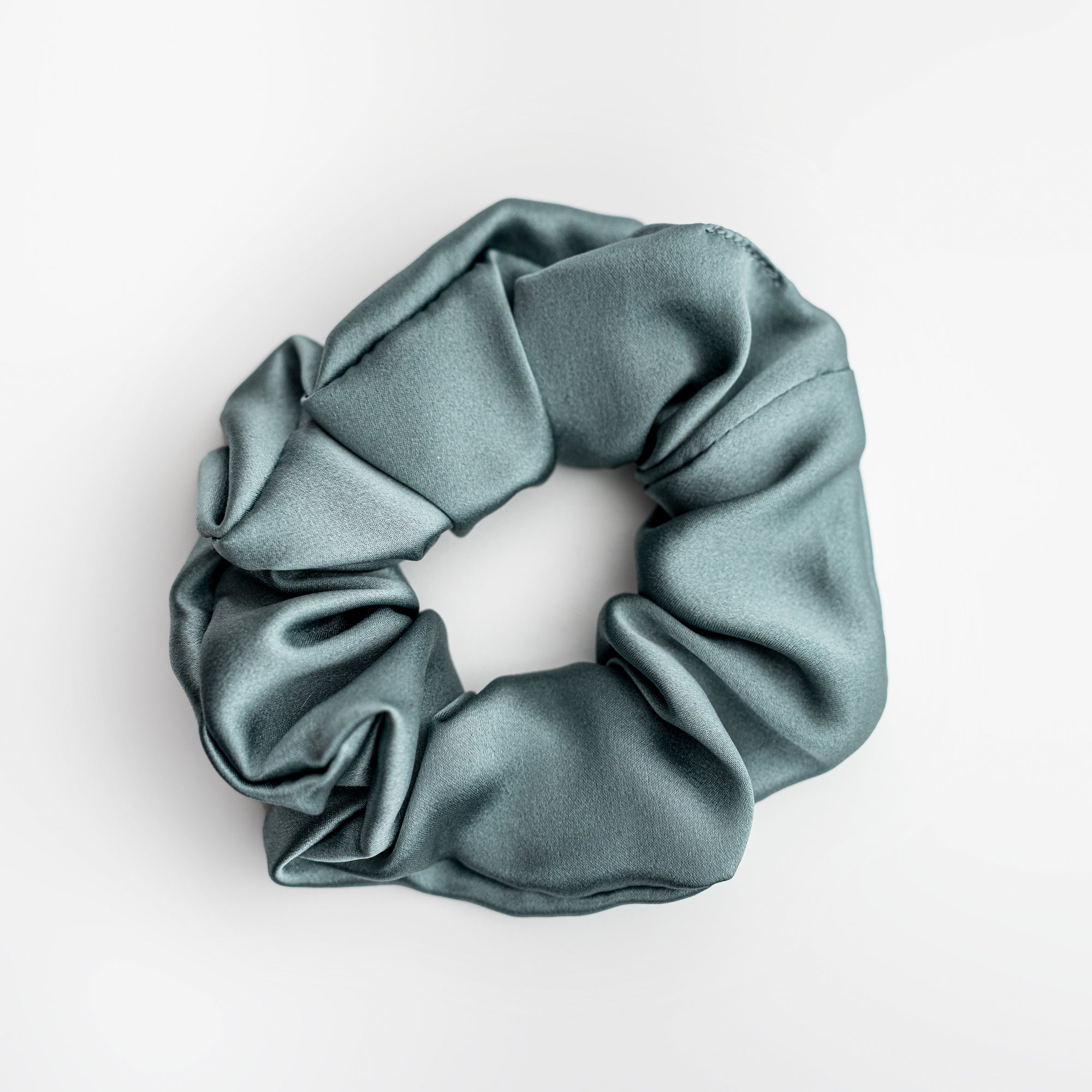 Silk Scrunchie | Steel Blue