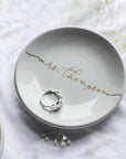 Personalized Ceramic Ring Dish