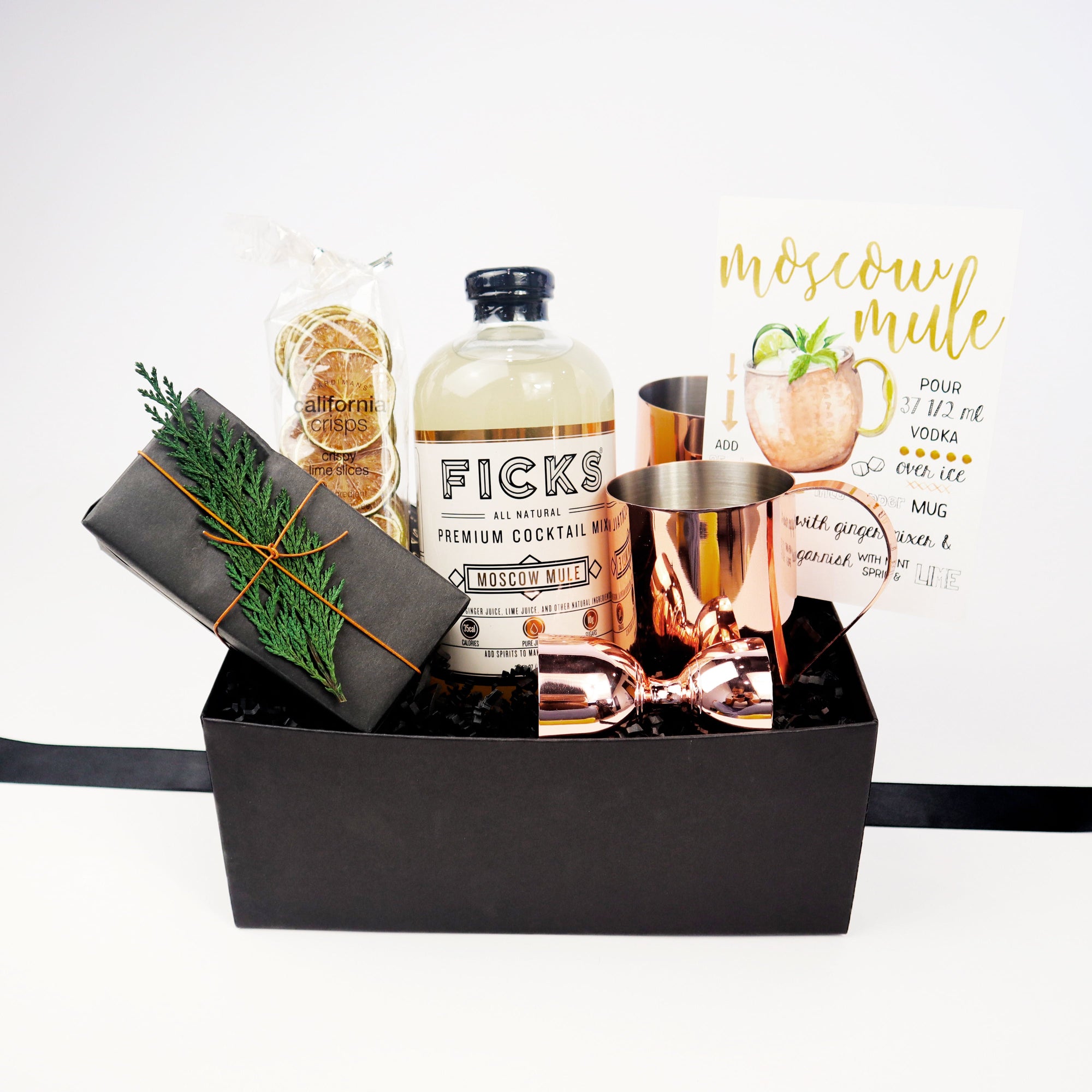 Holiday Curated Gift Boxes, Cocktail Gift Boxes, Happy Hour Gift Set, Corporate Gifting, Client Gifting, Moscow Mule Gift Box, Moscow Mule Gift Basket