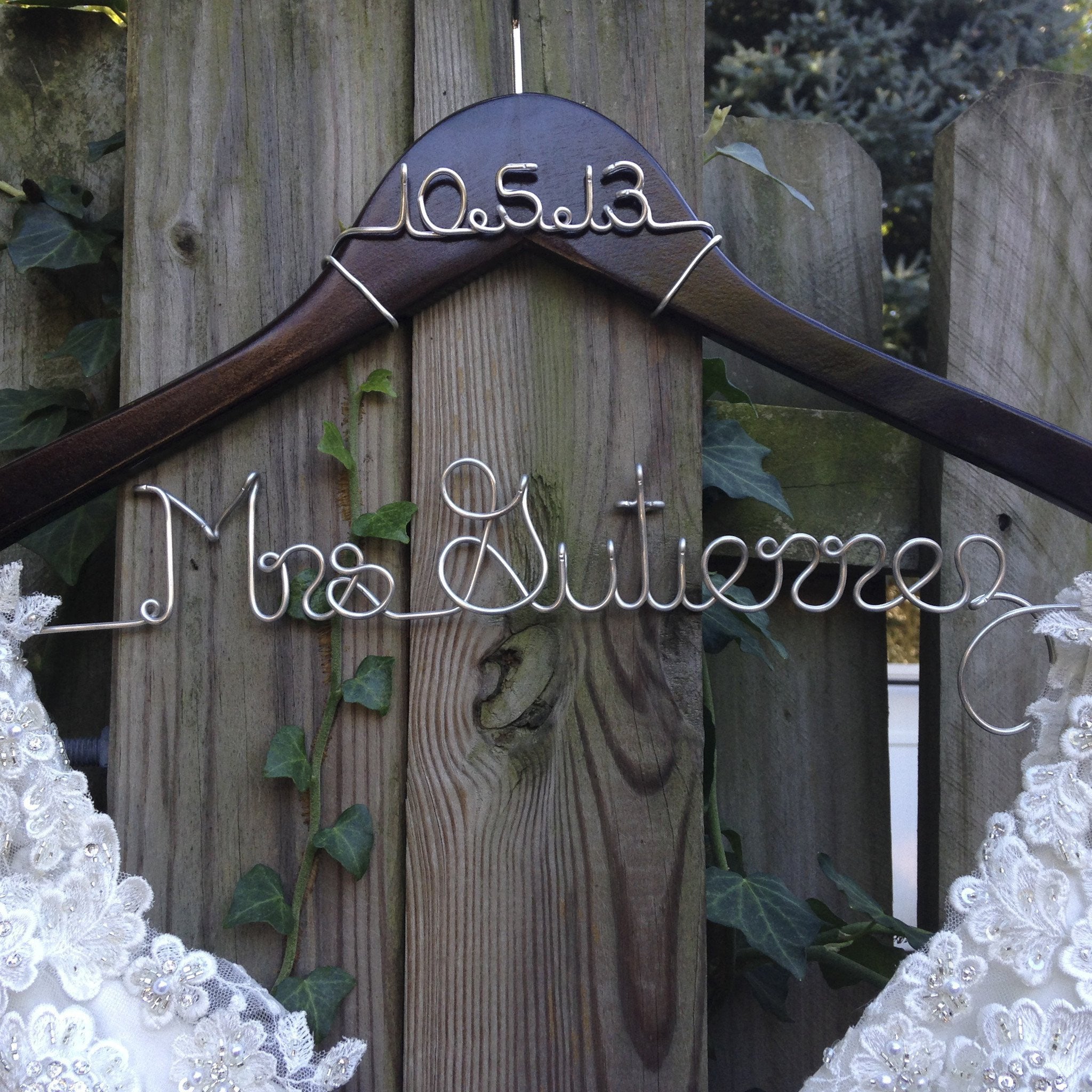 Personalized Bride Hanger Wedding Hangers Bridal Shower Gifts Foxblossom Co