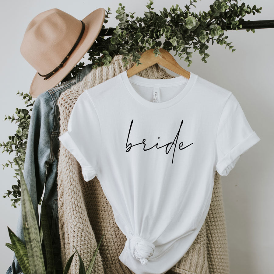 Custom Script Bride Tee