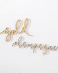 Metallic Love Cake Topper