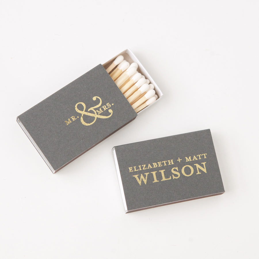 Mr. &amp; Mrs. Custom Matches