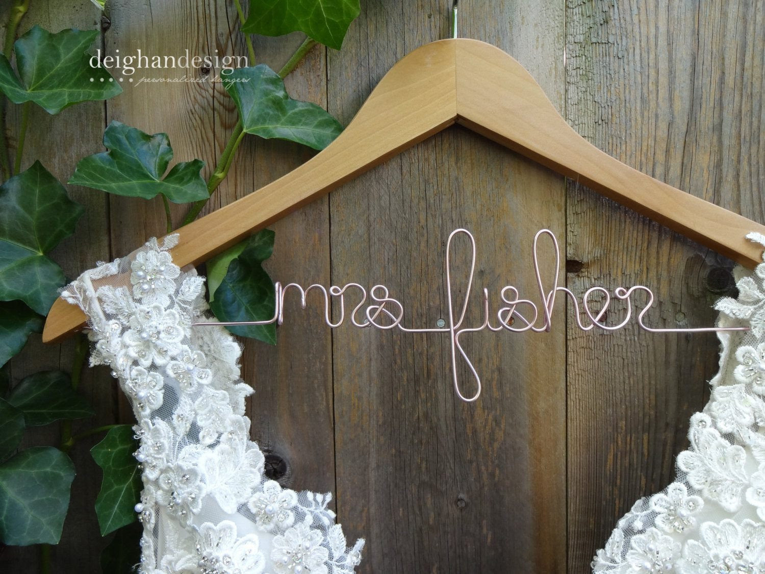 Fun & Personalized Wedding Dress Hangers and Bridesmaid Dress Hangers