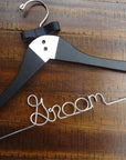 Groom tuxedo wedding hanger, suit hanger, groom gifts, gift for groom from bride, wedding photo props