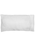 White, Washed linen, 8.5" x 4", weighted eye pillow, Silk case filled with flaxseed and lavender.