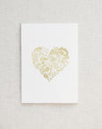 Floral Heart Greeting Card & Envelope