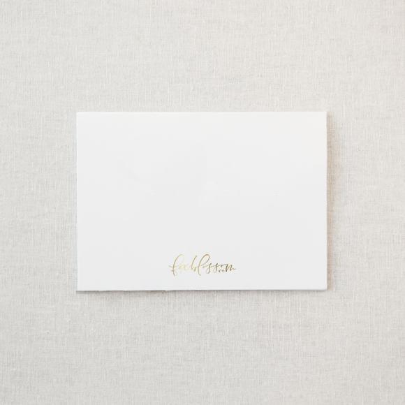 Logo Notecard (gold foil) - Foxblossom Co.