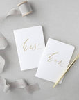 Foil Stamped Vow Books