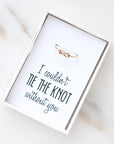 bridesmaid knot ring, bridesmaid proposals, bridesmaid gifts