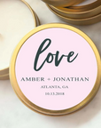 Custom Wedding Favor Candle - Love