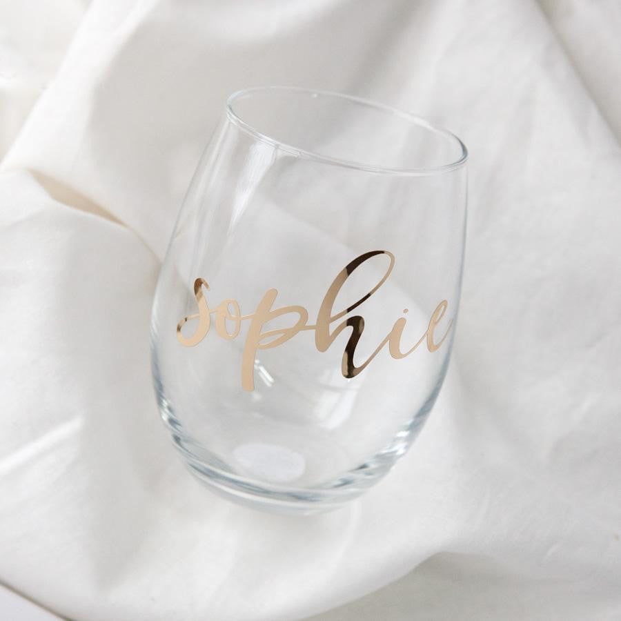 Personalized Stemless Wine Glass, bridesmaid gifts, bridesmaid glasses, unique wine lover gifts, wine gift ideas, personalized gifts for her, best gift ideas for women, custom wine glasses