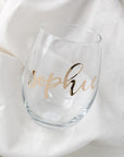 Personalized Stemless Wine Glass, bridesmaid gifts, bridesmaid glasses, unique wine lover gifts, wine gift ideas, personalized gifts for her, best gift ideas for women, custom wine glasses