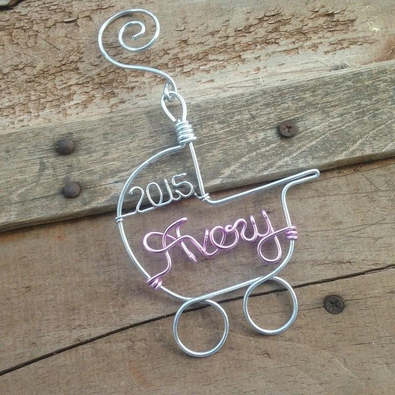 Personalized Baby&#39;s First Christmas Ornament, Handmade Christmas Ornaments, Holiday Baby Gifts