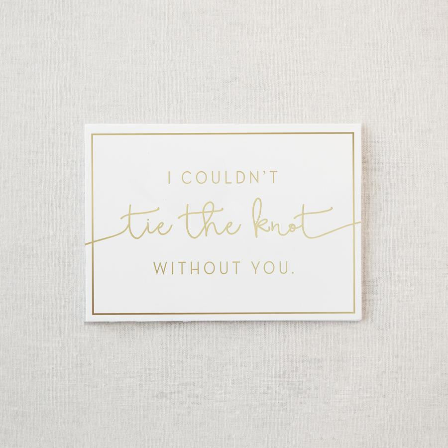 Tie the Knot Greeting Card &amp; Envelope