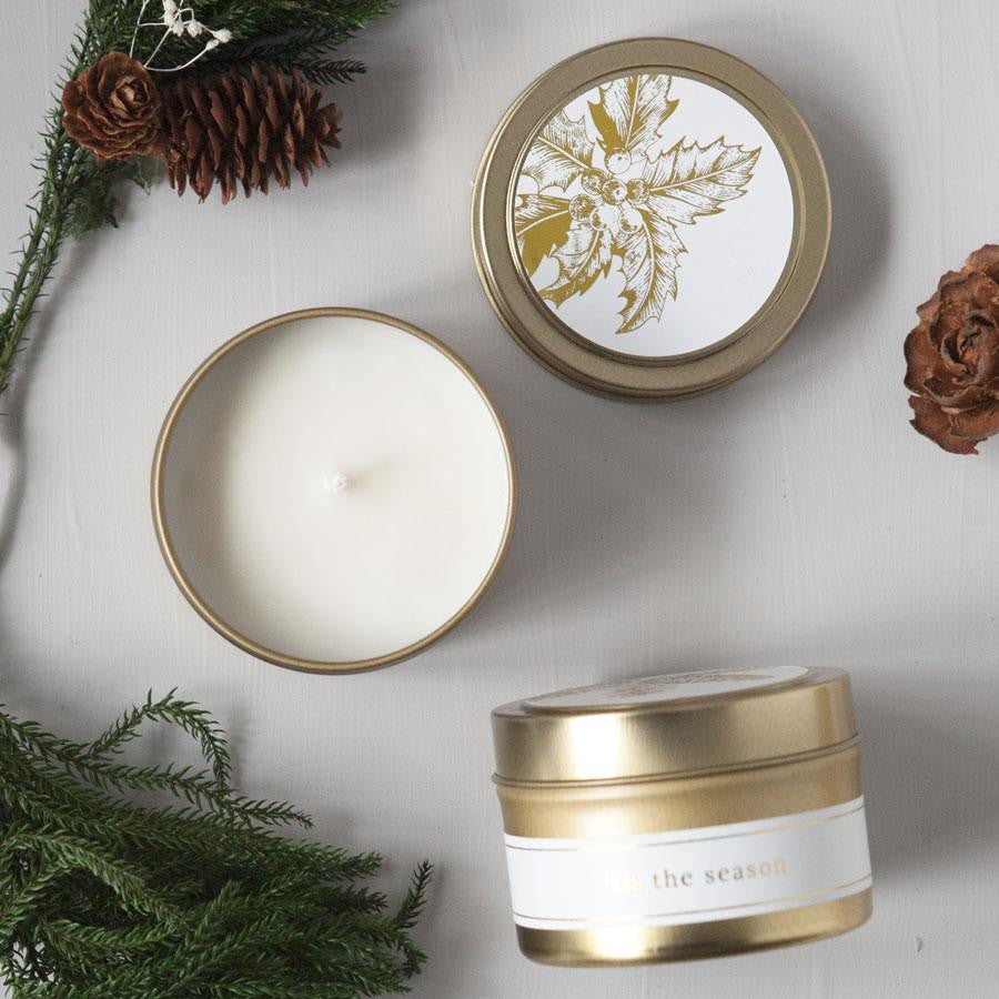 tis the season natural hand poured soy candle