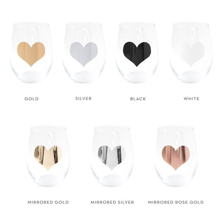 Personalized Stemless Wine Glass